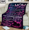 To My Mom Forever And Always Fleece Blanket From Daughter