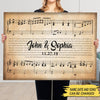 Customized Song Lyrics Canvas For Couples - Ready To Hang