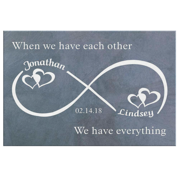 Our Love Is Infinite - Ready To Hang Canvas - Free Shipping & Customization