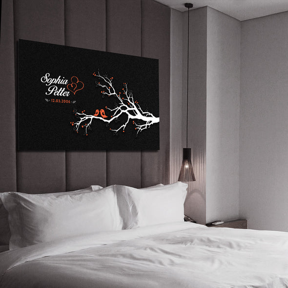 Love Birds Custom Canvas