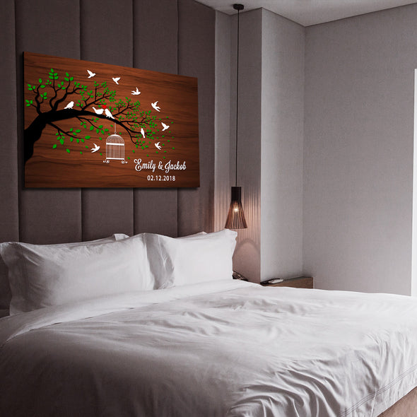 Personalized Love Tree Canvas Wall Art - Exclusively Made