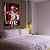 Personalized Firefighter Canvas Art