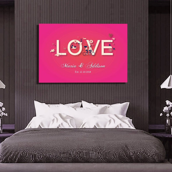 Personalized Love Canvas