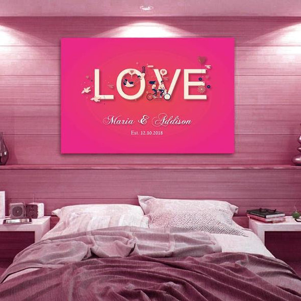 Personalized Love Canvas