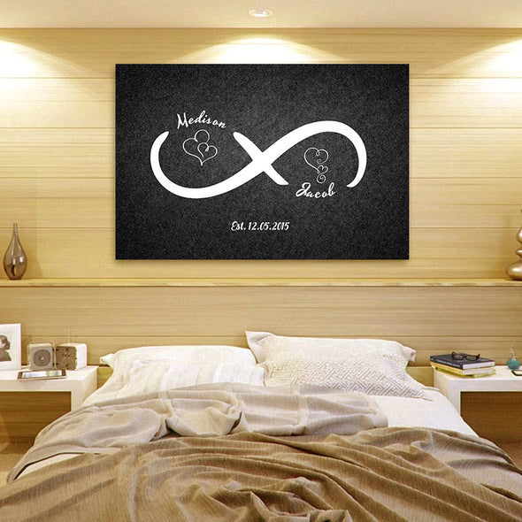 Personalized Infinity Love Wall Art