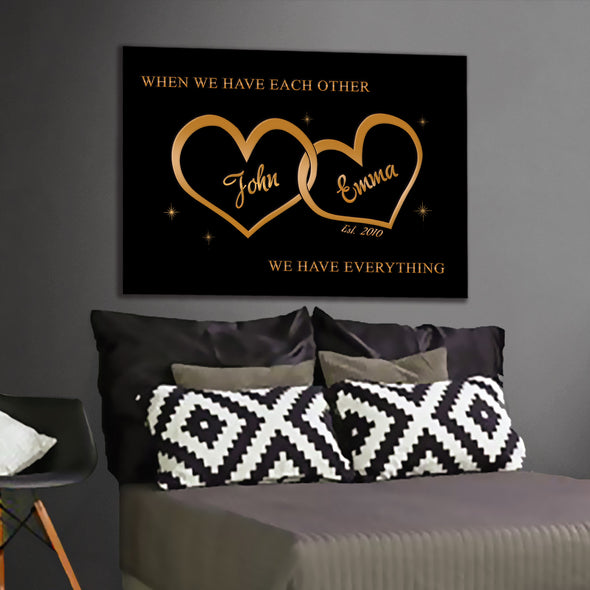 Personalized Canvas For The Closet One To Your Heart