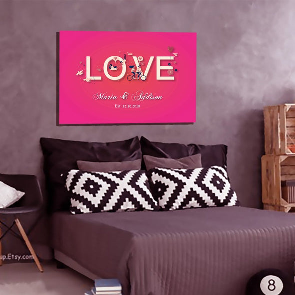 Personalized Love Canvas