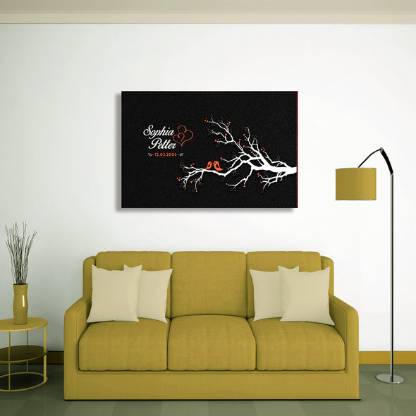 Love Birds Custom Canvas