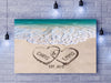 Love on Beach - Personalized Canvas Print Gift