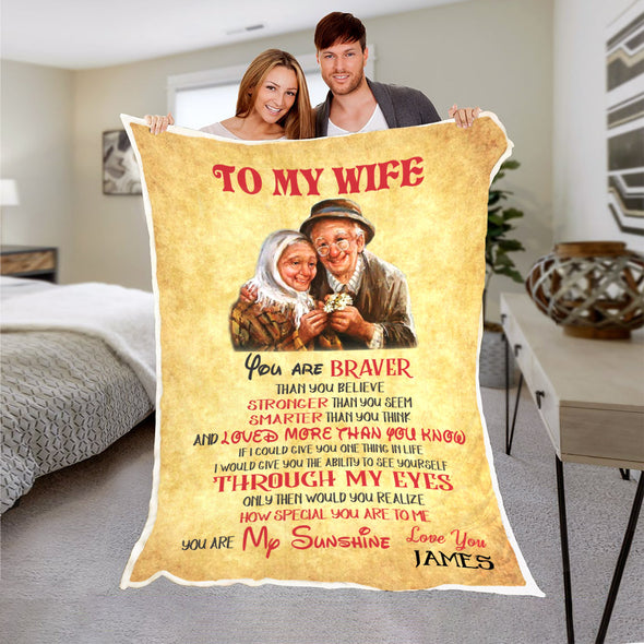 "You Are My Sunshine" Premium Personalized Blanket
