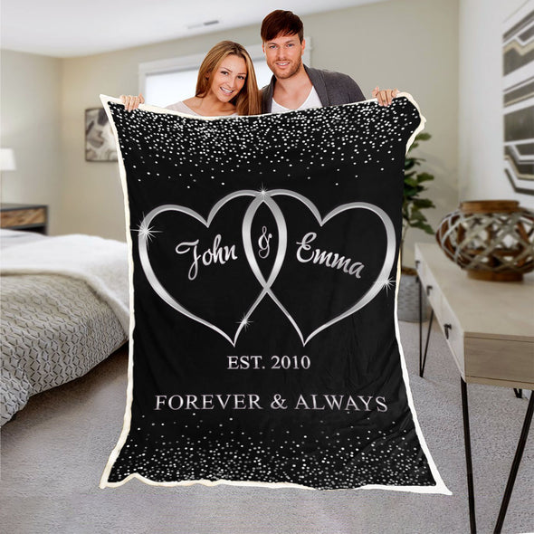 Customized Blanket For The Closest One To Your Heart Silver
