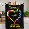 Whenever You Touch This Heart Personalized™ Blanket - A Perfect Gift For Christmas