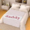 Personalized Blanket Customized Blanket For Daddy