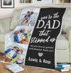 Personalized Blanket You're The Dad That Stepped Up Customized Blanket For Dad