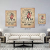Personalized Canvas Mr. And Mrs. Song Lyrics Canvas For Couples