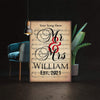 Personalized Canvas Mr. And Mrs. Song Lyrics Canvas For Couples