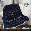 "Our Love Is Written In Stars" Custom Couple Blanket