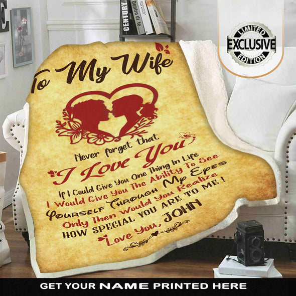 "How Special You Are To Me" Cozy Blanket For Wife