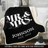 Personalized Couple Blanket "The Best Wedding Gift"