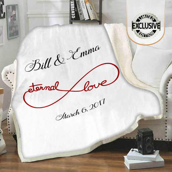 Eternal Love Couples Blanket