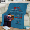 To My Wife "With You My Soul Feels Complete" Personalized Blanket