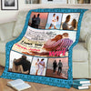 To My Wife "You Are World Of My Life" Personalized Blanket Gift For Wife