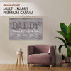 We Love You Daddy Customized Canvas